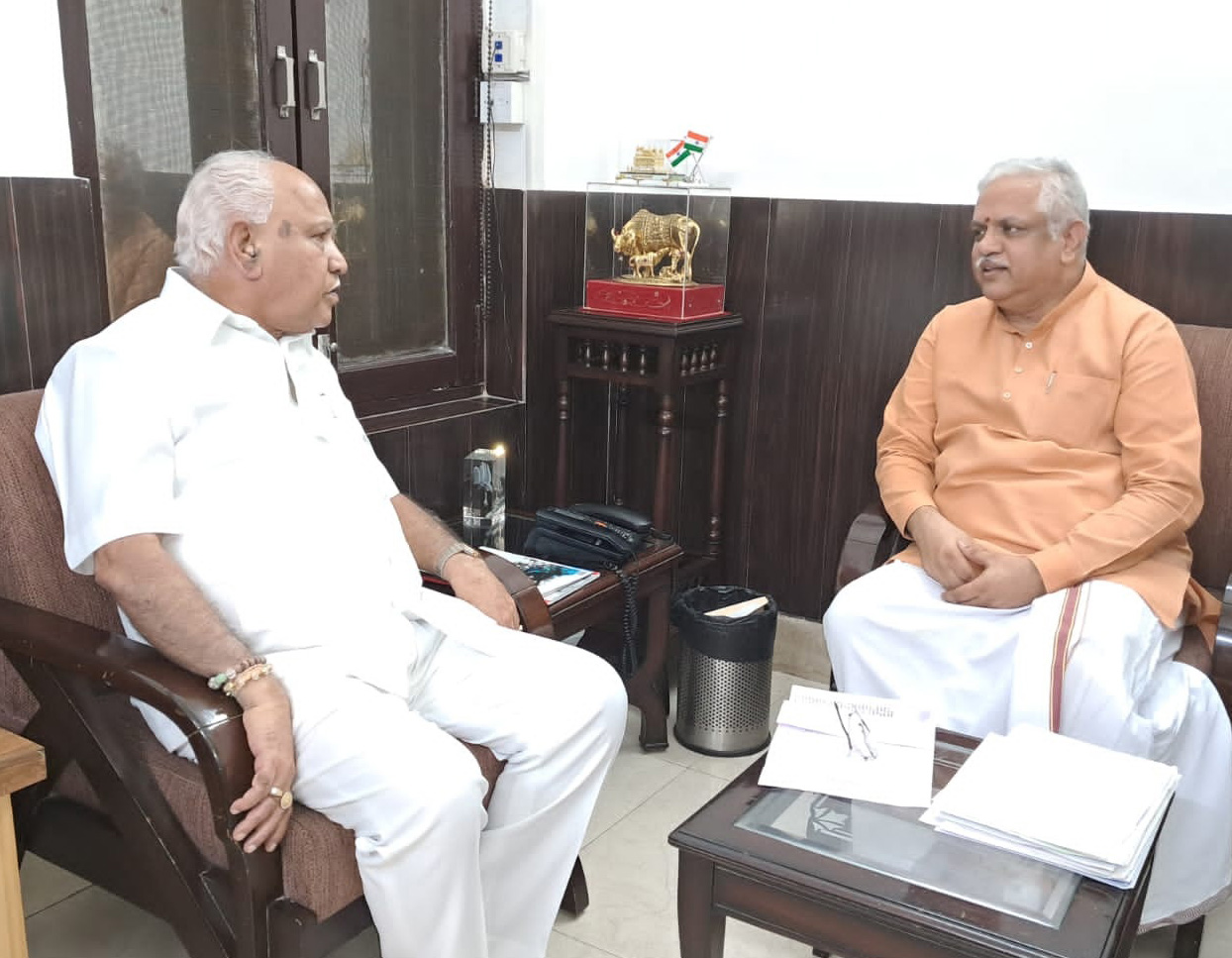 BSY meets BL Santosh